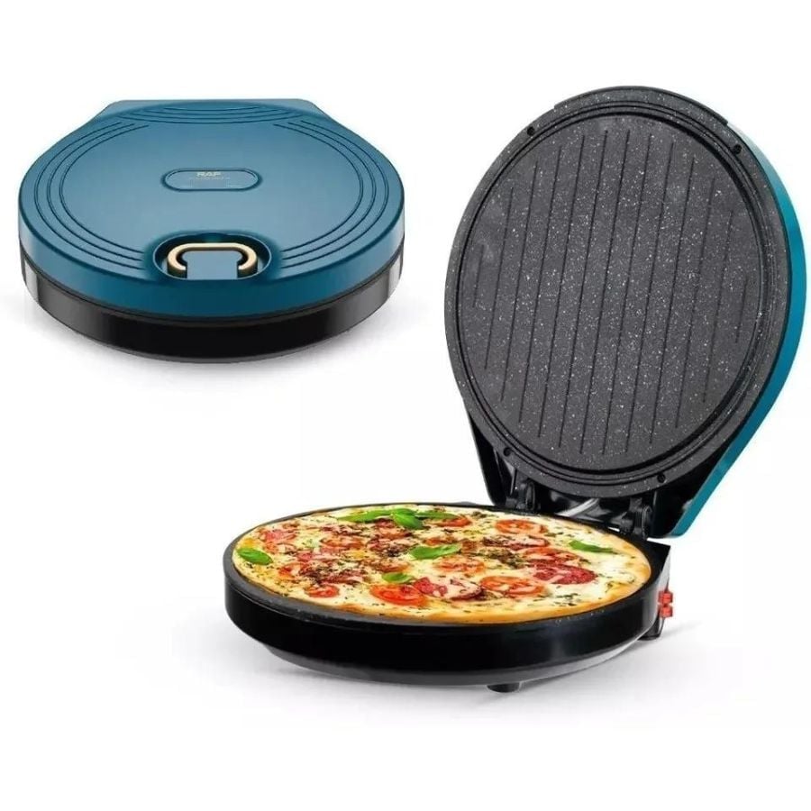 HORNO CLICK VENTAS SARTEN DOBLE ELÉCTRICO MULTIUSO PIZZA PANQUEQUERA PAN - 1
