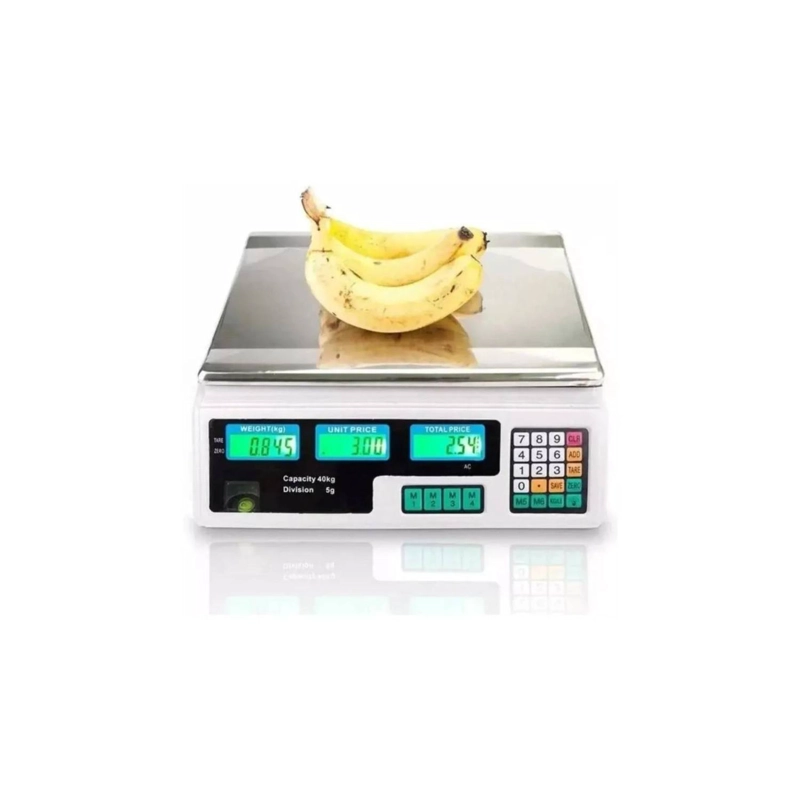 BALANZA DIGITAL 40KG BASCULA CON LUZ PESA ELECTRONICA LED - 1