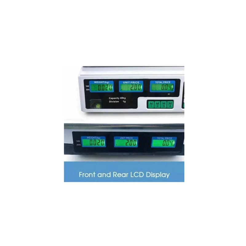 BALANZA DIGITAL 40KG BASCULA CON LUZ PESA ELECTRONICA LED - 4