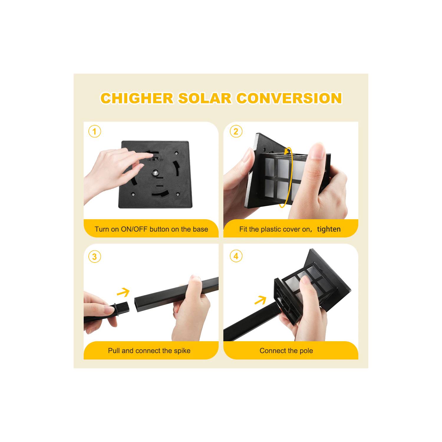 PACK CLICK VENTAS 2 LUZ SOLAR ESTACA EXTERIOR TIERRA JARDÍN ILUMINACIÓN FRÍA - 4