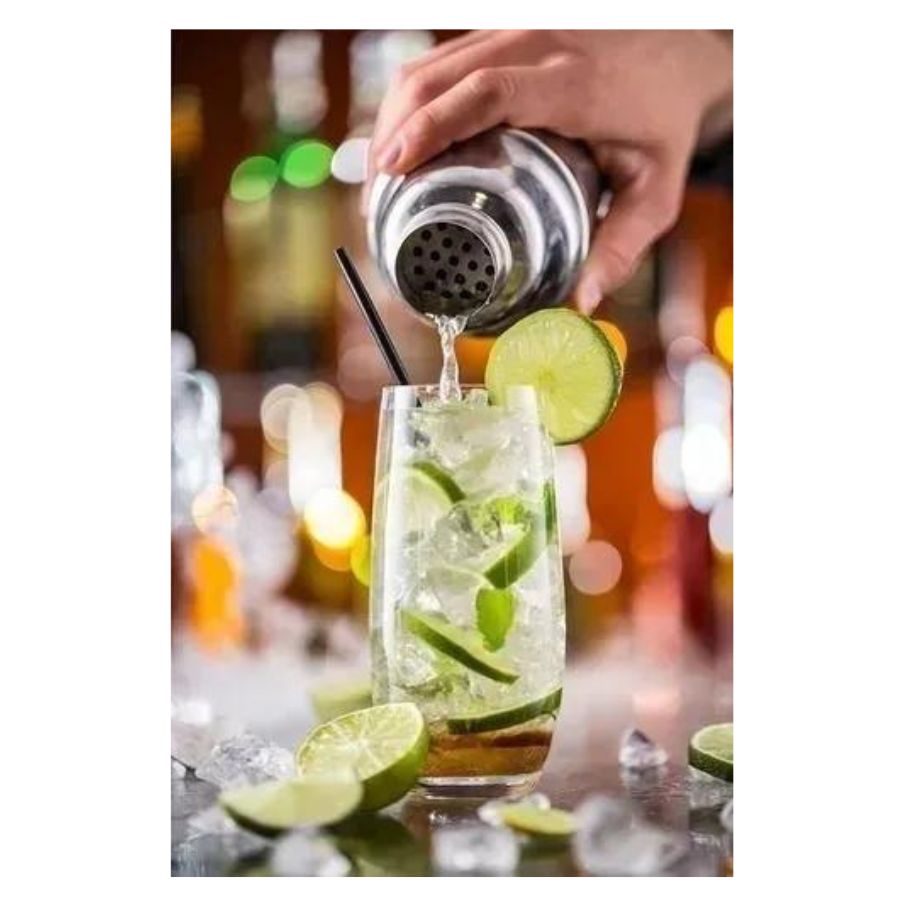 SET COCTELERO 5 PIEZAS DE ACERO INOXIDABLE TRAGOS COCTELES - 4