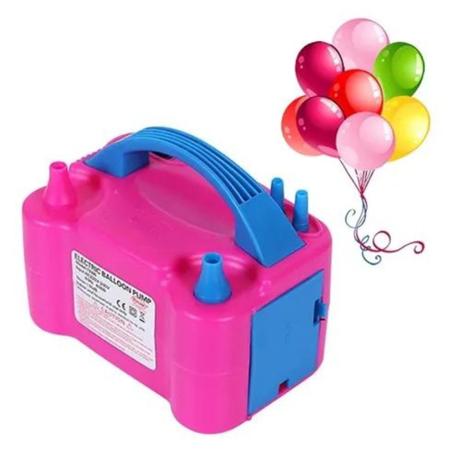 INFLADOR ELÉCTRICO DE GLOBOS CLICK VENTAS 600W CON 2 INYECTORES - 1