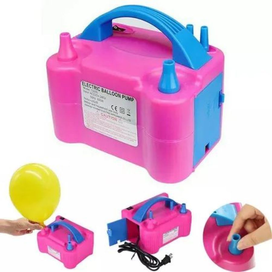 INFLADOR ELÉCTRICO DE GLOBOS CLICK VENTAS 600W CON 2 INYECTORES - 2