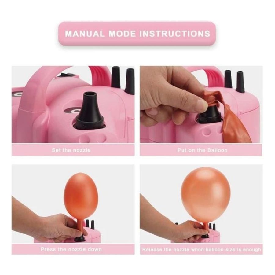 INFLADOR ELÉCTRICO DE GLOBOS CLICK VENTAS MARIPOSA 600W - 4