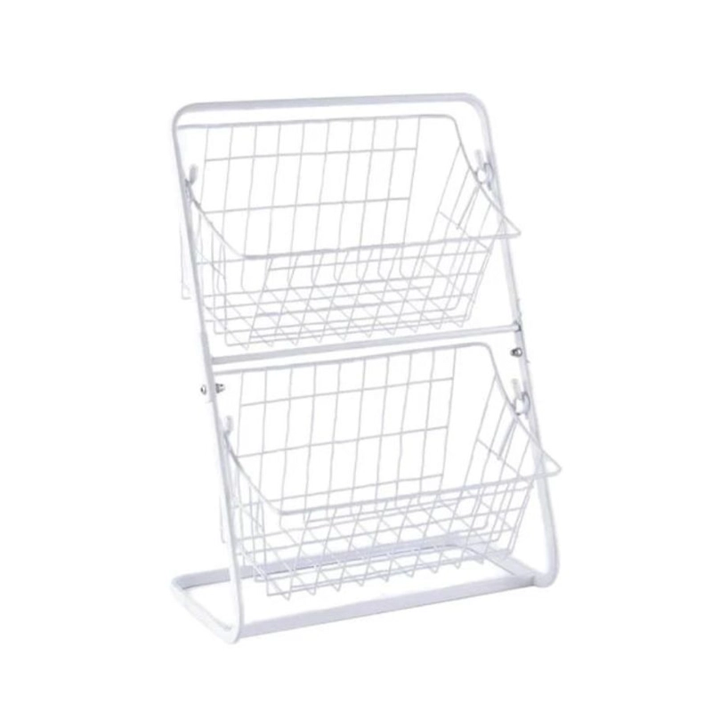 ORGANIZADOR DE COCINA MULTIFUNCIONAL 2 NIVELES BLANCO - 1