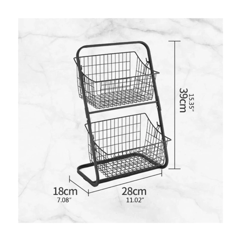 ORGANIZADOR DE COCINA MULTIFUNCIONAL 2 NIVELES NEGRO - 3