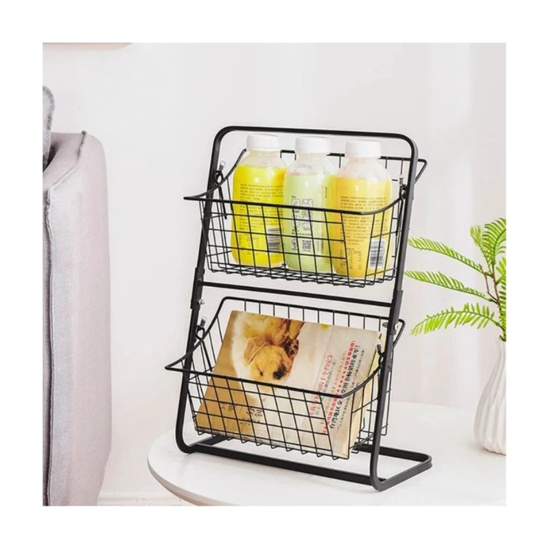 ORGANIZADOR DE COCINA MULTIFUNCIONAL 2 NIVELES NEGRO - 4