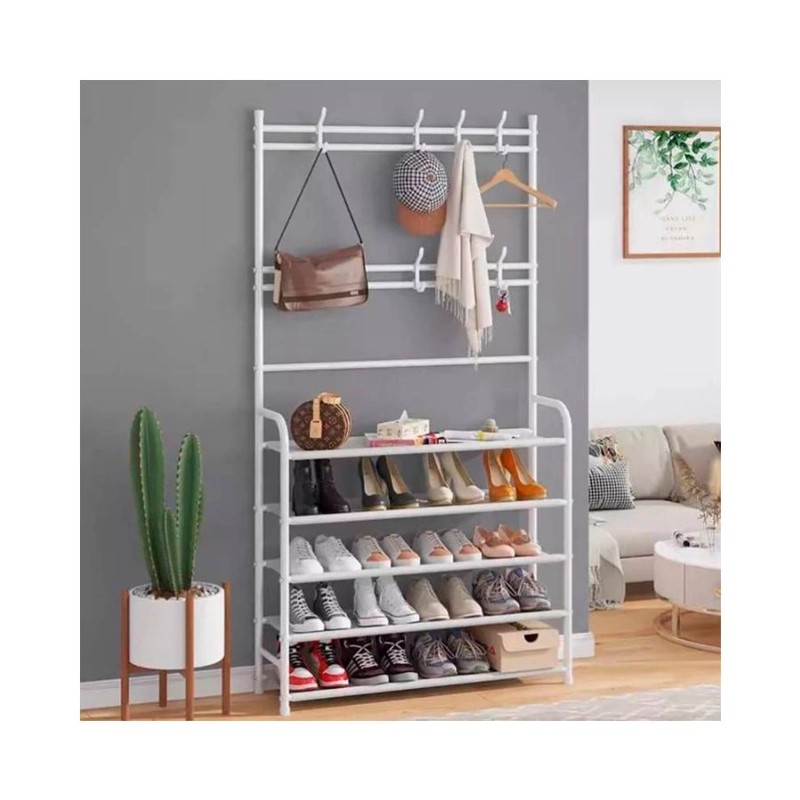 ARMARIO CLOSET ZAPATERO ARMABLE BLANCO 5 NIVELES - 2