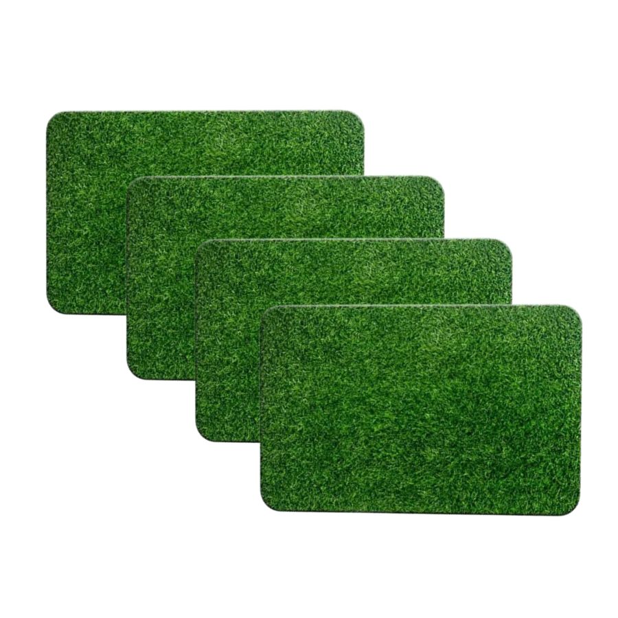 PACK 4 ALFOMBRA DE PASTO CESPED ARTIFICIAL 60X40CM - 2