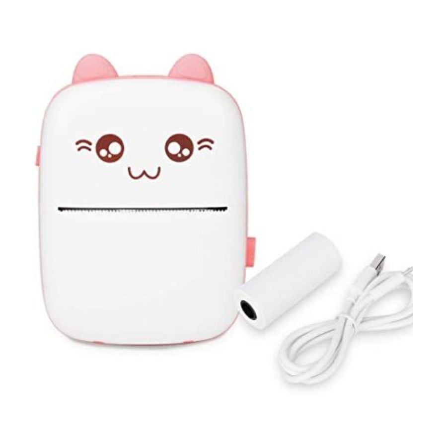 MINI IMPRESORA TÉRMICA PORTÁTIL GATITO BLUETOOTH ROSA - 4