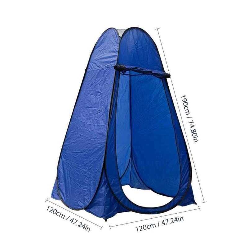 CARPA CLICK VENTAS CASETA BAÑO VESTIDOR PORTATIL CAMPING AZUL - 2