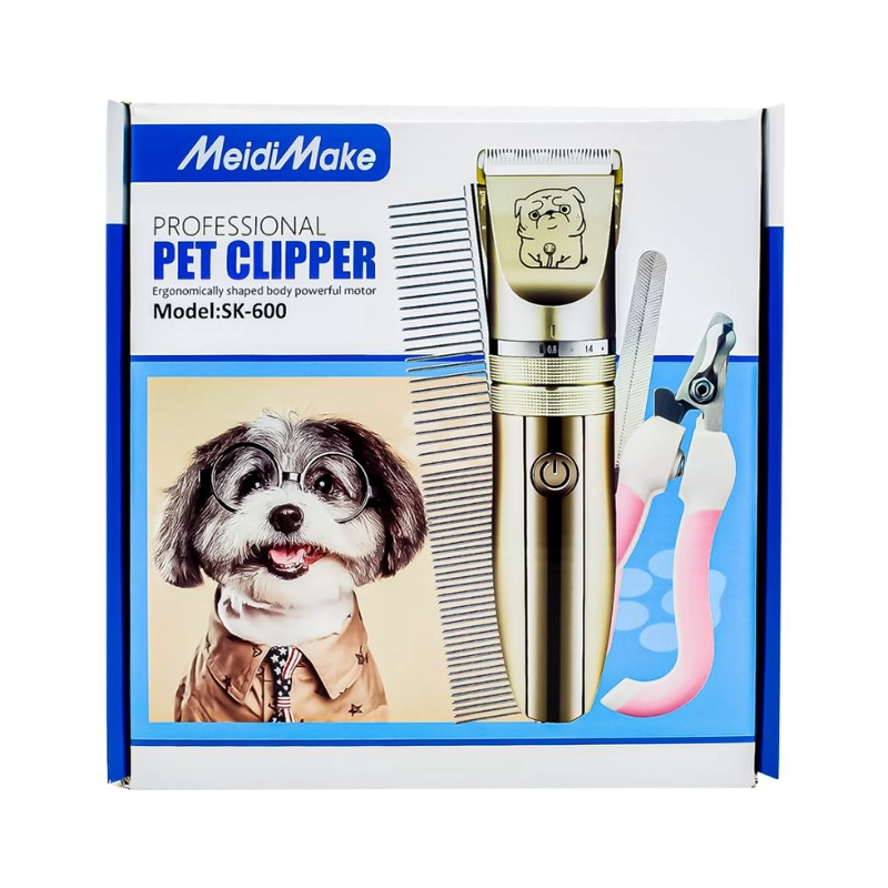 MÁQUINA CORTA PELO PERROS CLICK VENTAS MASCOTAS RECARGABLE - 1
