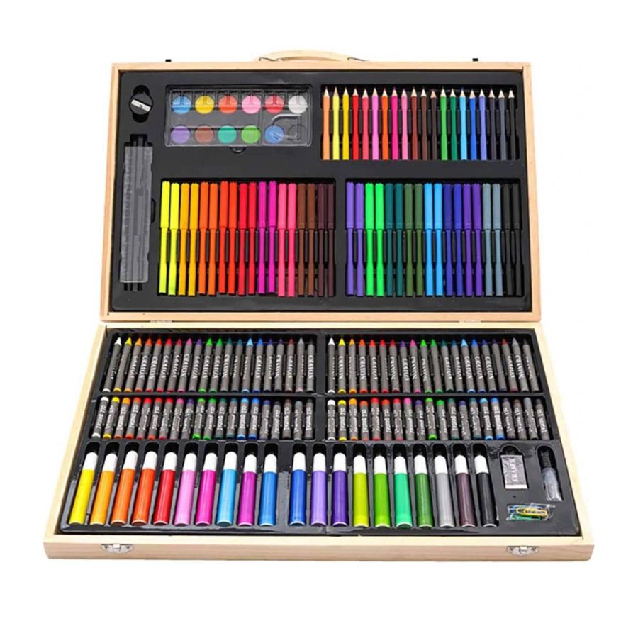 SET ARTE Y DIBUJO 180 PIEZAS MALETÍN DE PINTURA LÁPICES - 2
