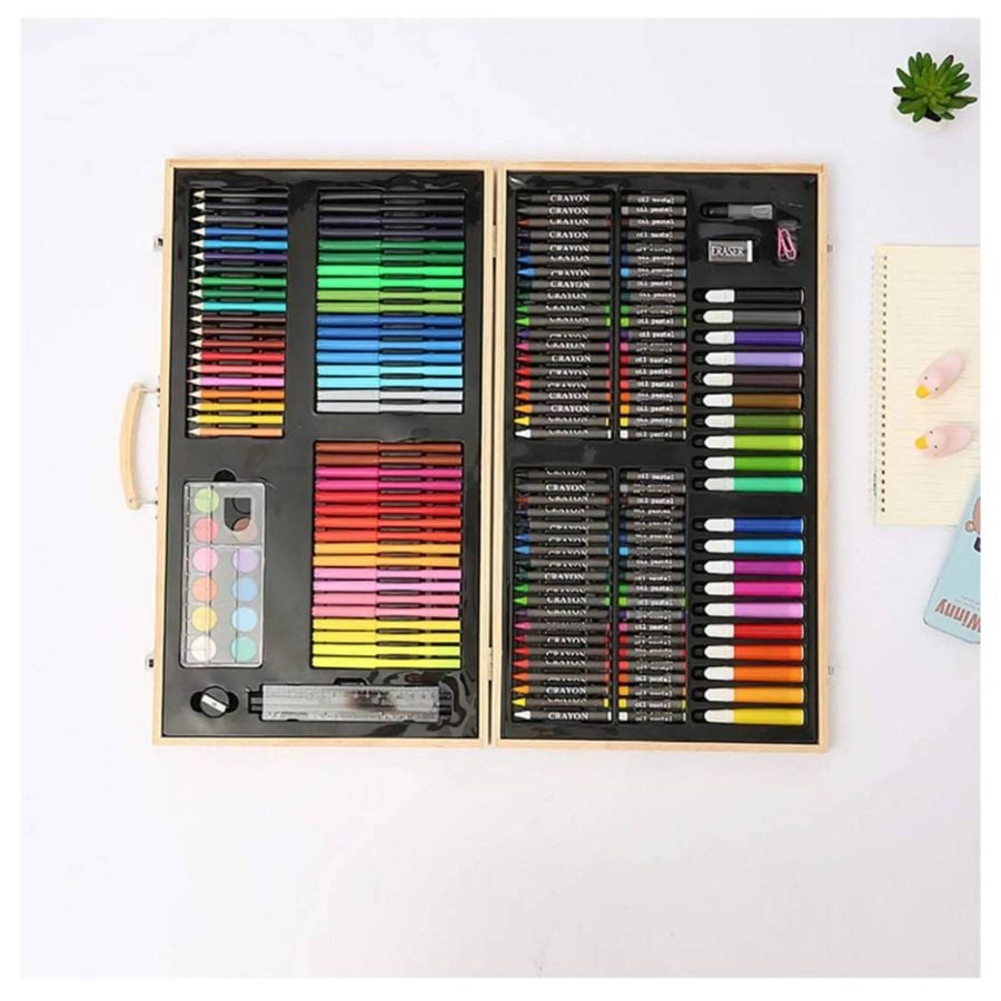 SET ARTE Y DIBUJO 180 PIEZAS MALETÍN DE PINTURA LÁPICES - 3