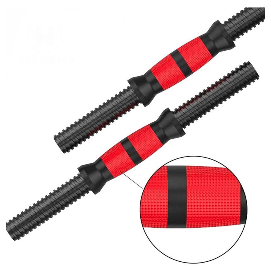 SET MANCUERNAS Y BARRA UNIBLES 20KG AJUSTABLES - 3
