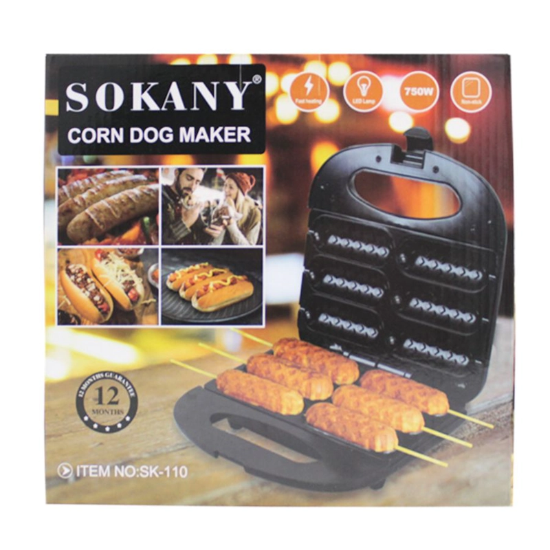 MÁQUINA HOT DOGS CLICK VENTAS 750W ELÉCTRICA 6 BROCHETAS - 4