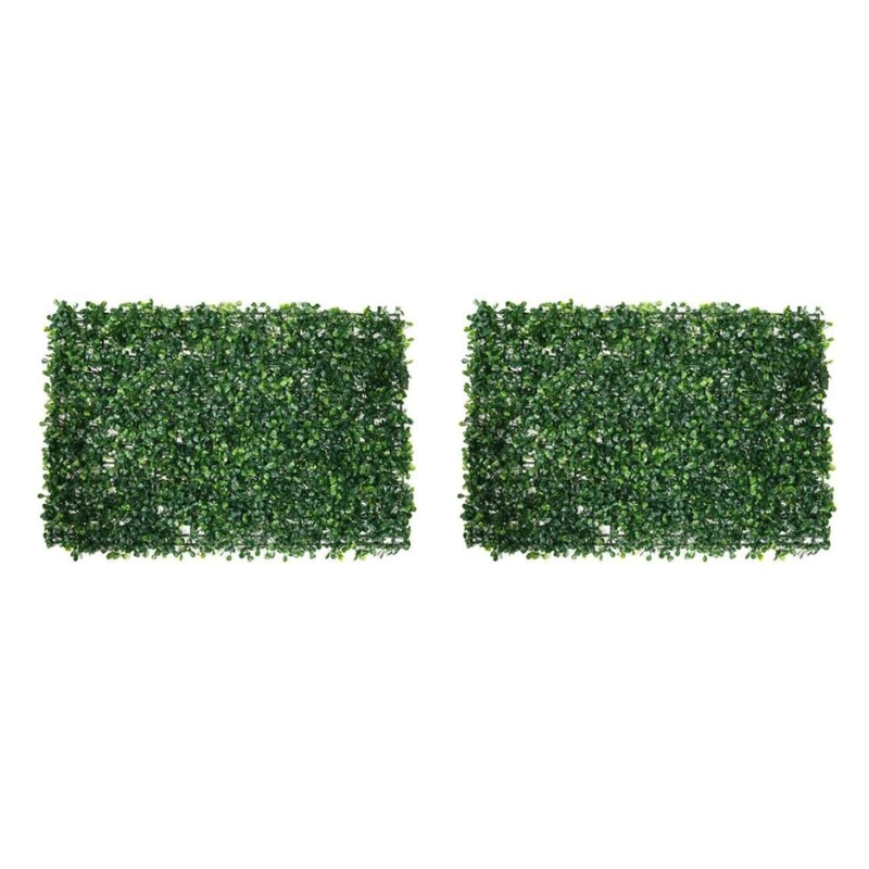 PACK 2 PASTO PALMETA ARTIFICIAL TREBOL VETRICAL 60X40CM - 2