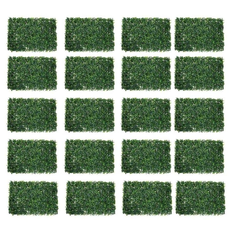 PACK 20 PASTO PALMETA ARTIFICIAL TREBOL VETRICAL 60X40CM - 2