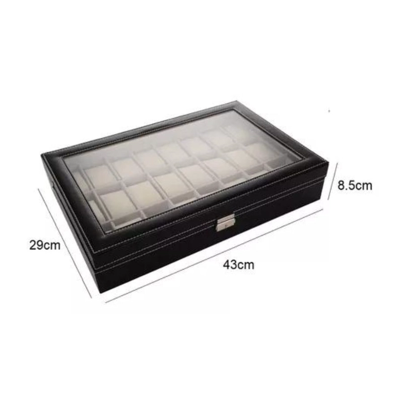 ORGANIZADOR CLICK VENTAS ESTUCHE CAJA PARA 24 RELOJ EXHIBIDOR DE ELEGANTES JOYAS - 4