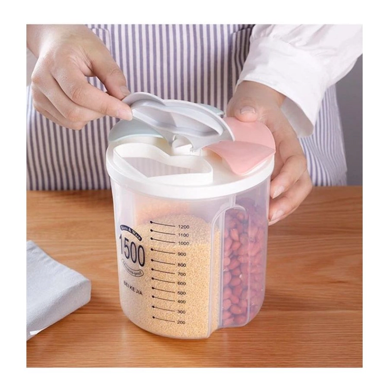 CAJA DE ALMACENAMIENTO SELLADA DISPENSADOR CEREALES 1500ML - 2