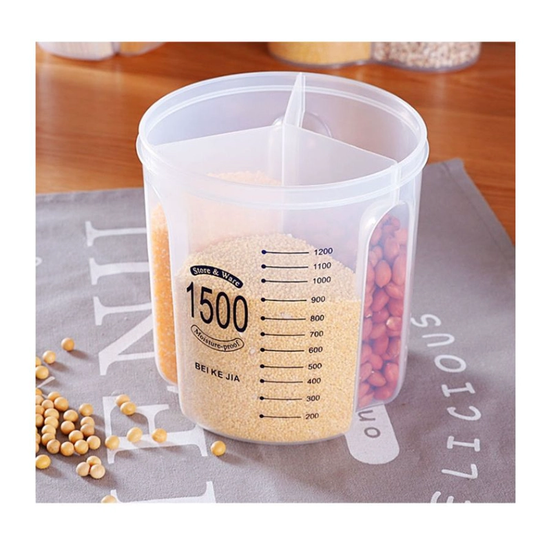 CAJA DE ALMACENAMIENTO SELLADA DISPENSADOR CEREALES 1500ML - 4