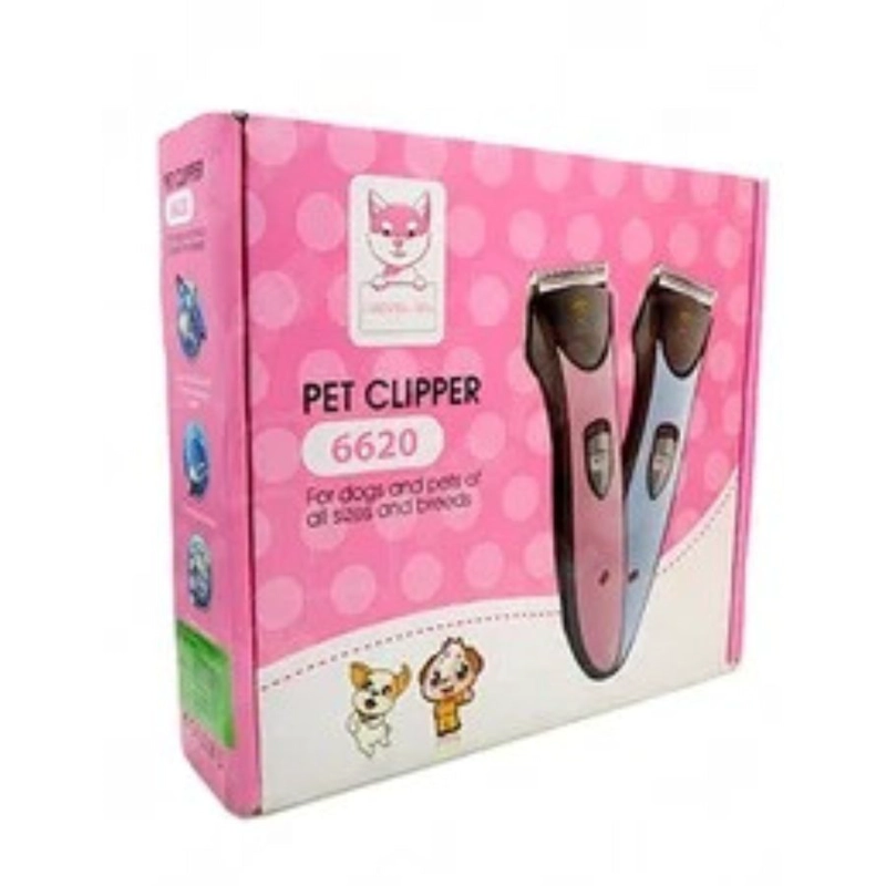 MÁQUINA CORTA PELO PERROS CLICK VENTAS S MASCOTAS RECARGABLE ROSADO - 3