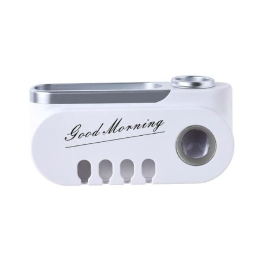 DISPENSADOR DE PASTA DENTAL CLICK VENTAS PLATEADO DE PARED - 1