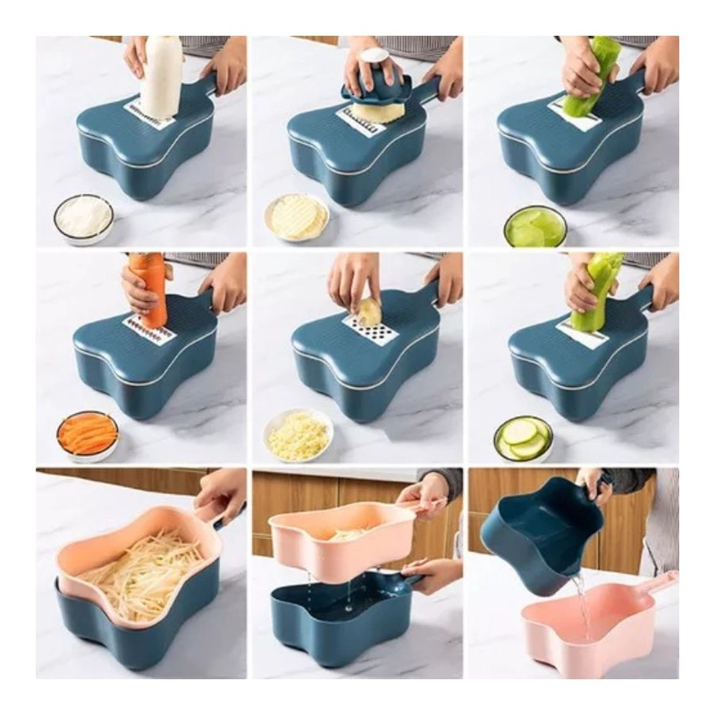 CORTADOR RALLADOR DE VERDURAS MULTIFUNCIONAL COCINA - 2
