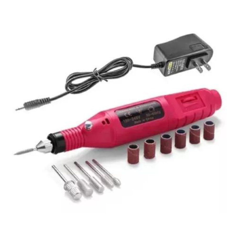 SET TORNO ELÉCTRICO MANICURE Y PEDICURE CLICK VENTAS PROFESIONAL - 3