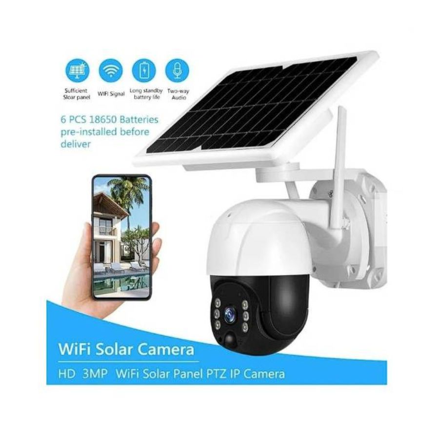 CÁMARA CLICK VENTAS IP SOLAR 360° SEGURIDAD WIFI EXTERIOR HD 1080P - 3