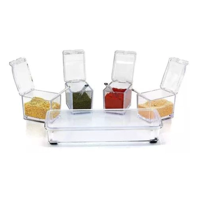 CAJA ORGANIZADOR CONDIMENTOS DE 4 PIEZAS PARA COCINA - 2