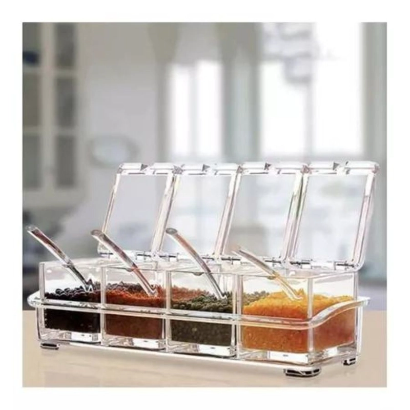 CAJA ORGANIZADOR CONDIMENTOS DE 4 PIEZAS PARA COCINA - 3