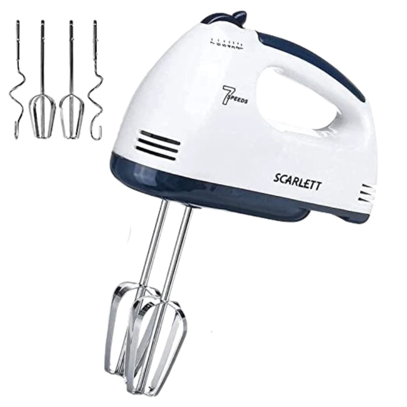 BATIDORA CLICK VENTAS 7 VELOCIDADES HAND MIXER MULTIFUNCIONAL 260W SCARLETT - 2
