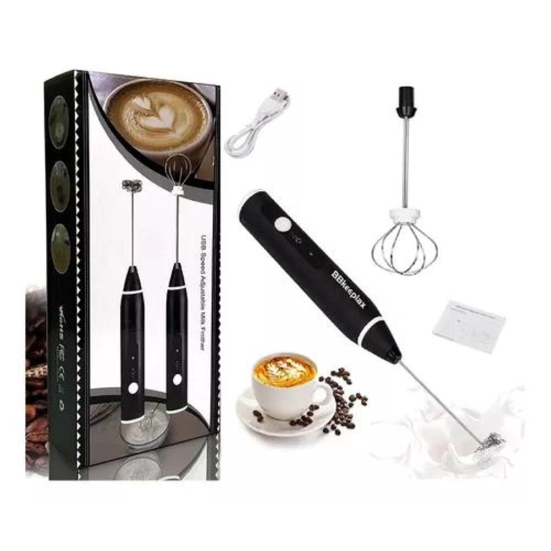 BATIDORA CLICK VENTAS MINI BATIDOR REVOLVEDOR CAFÉ ESPUMA LECHE RECARGABLE - 2