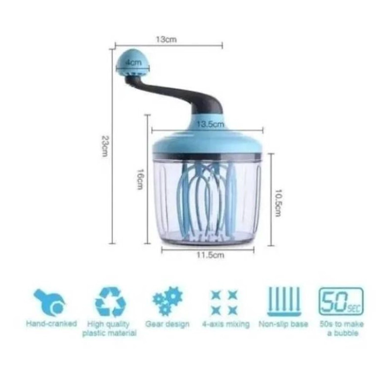 BATIDORA CLICK VENTAS MANO MANUAL HUEVO CREMA MULTIUSO - 2