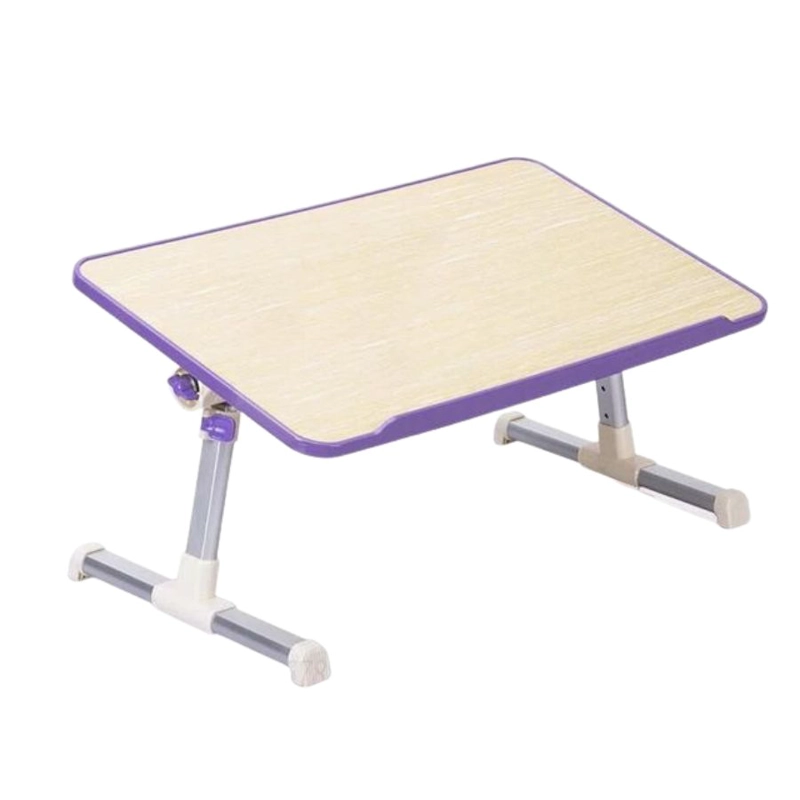 MESA CLICK VENTAS ESCRITORIO PLEGABLE NOTEBOOK MORADA MADERA - 2