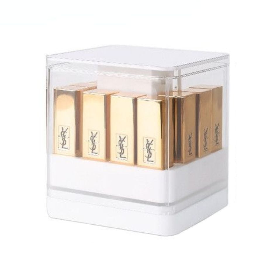 CAJA ORGANIZADOR DE LABIALES BLANCO - 1
