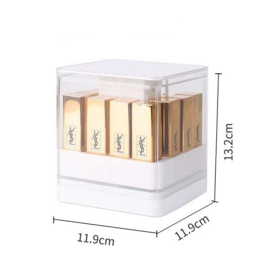 CAJA ORGANIZADOR DE LABIALES BLANCO - 2