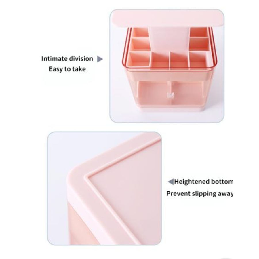 CAJA ORGANIZADOR DE LABIALES BLANCO - 3