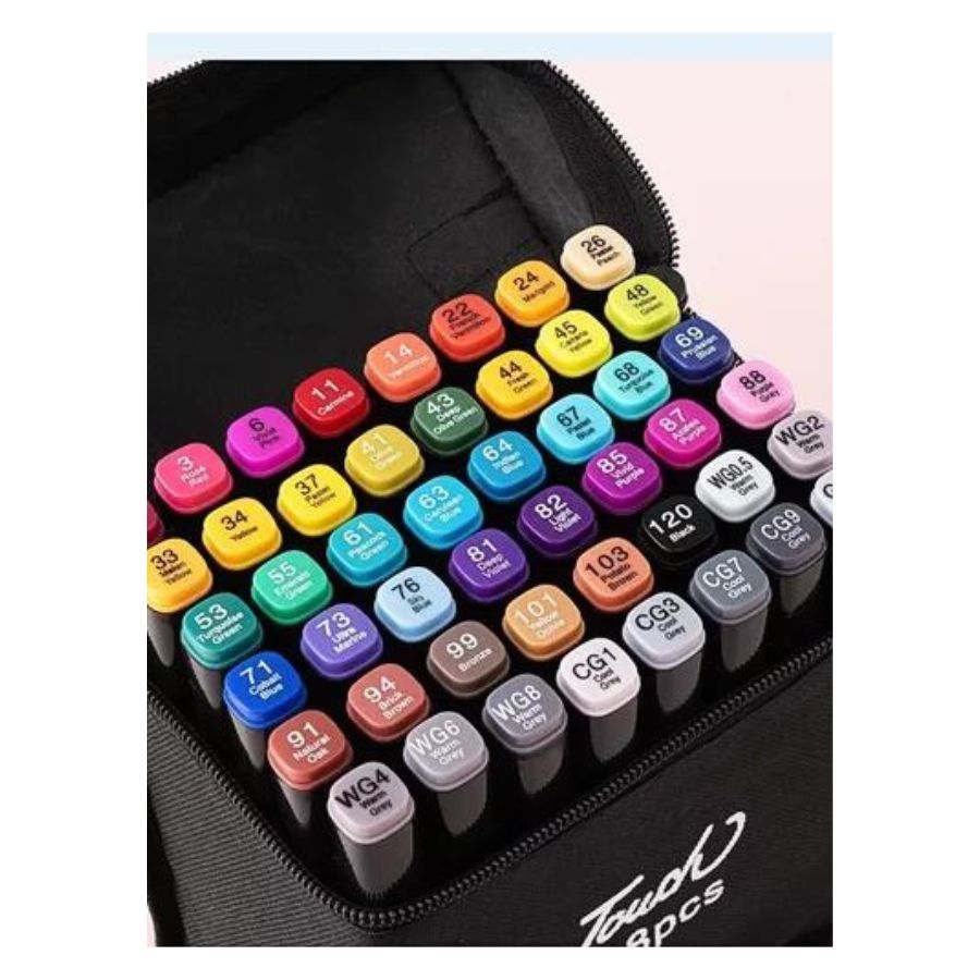 SET DE MARCADORES CLICK VENTAS 48 COLOR DOBLE PUNTA FINA Y GRUESA - 3