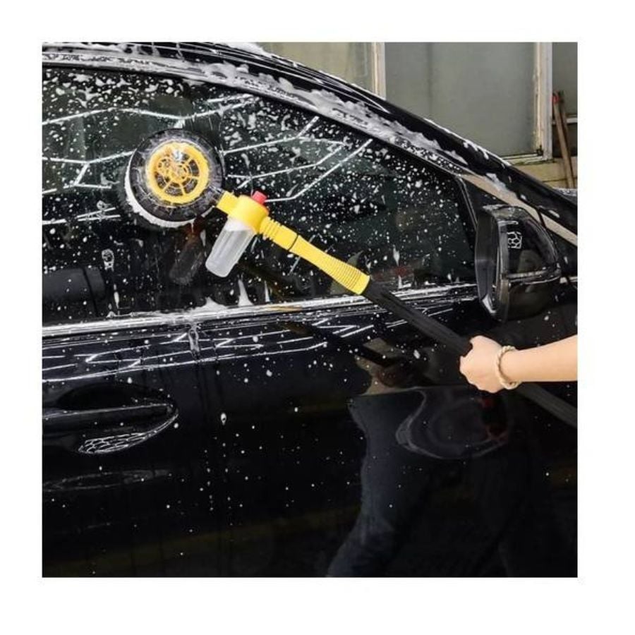CEPILLO CLICK VENTAS GIRATORIO LAVADO AUTOS CON DEPÓSITO JABÓN - 4