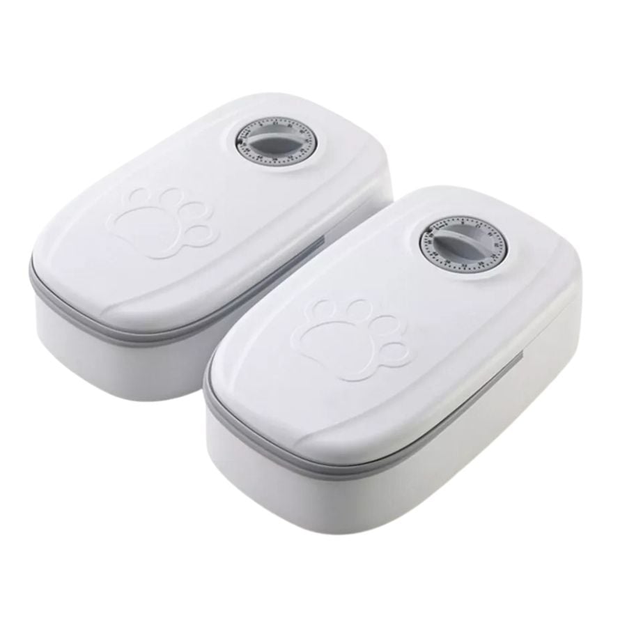 DISPENSADOR PERROS GATOS ALIMENTO AUTOMÁTICO CLICK VENTAS - 1