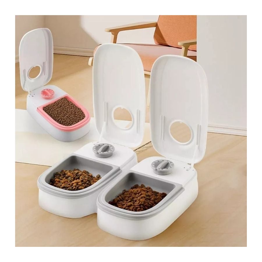 DISPENSADOR PERROS GATOS ALIMENTO AUTOMÁTICO CLICK VENTAS - 2