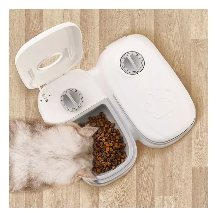 DISPENSADOR PERROS GATOS ALIMENTO AUTOMÁTICO CLICK VENTAS - 3