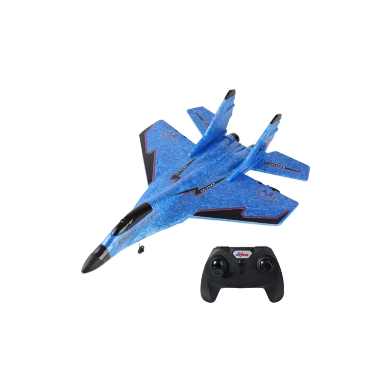 AVIÓN CLICK VENTAS AZUL PLANEADOR ACROBÁTICO TELEDIRIGIDO CONTROL REMOTO - 1