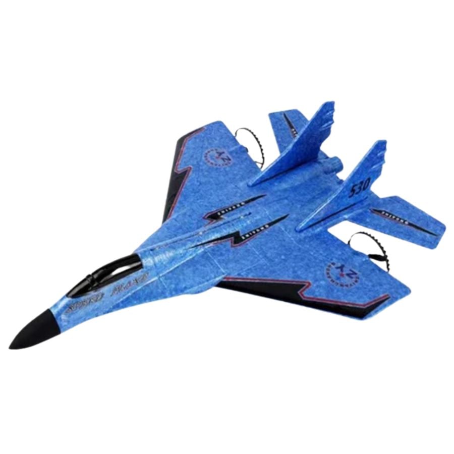 AVIÓN CLICK VENTAS AZUL PLANEADOR ACROBÁTICO TELEDIRIGIDO CONTROL REMOTO - 1