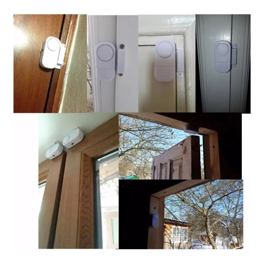 PACK 4 CLICK VENTAS PARA PUERTA VENTANA CON SENSOR MAGNÉTICO 90DB - 4