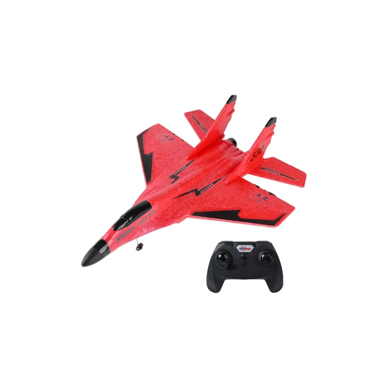 AVIÓN CLICK VENTAS ROJO PLANEADOR ACROBÁTICO TELEDIRIGIDO CONTROL REMOTO - 1