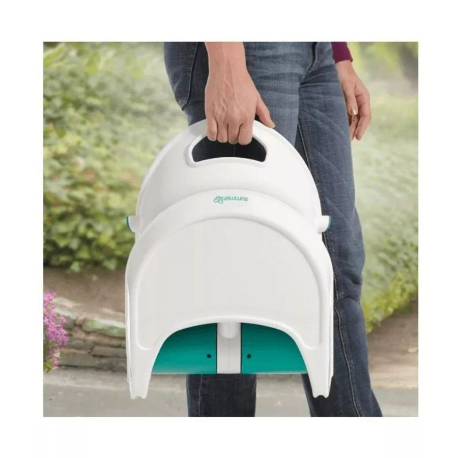 SILLA CLICK VENTAS BEBÉ COMER ALIMENTACIÓN PLEGABLE AZUL - 4