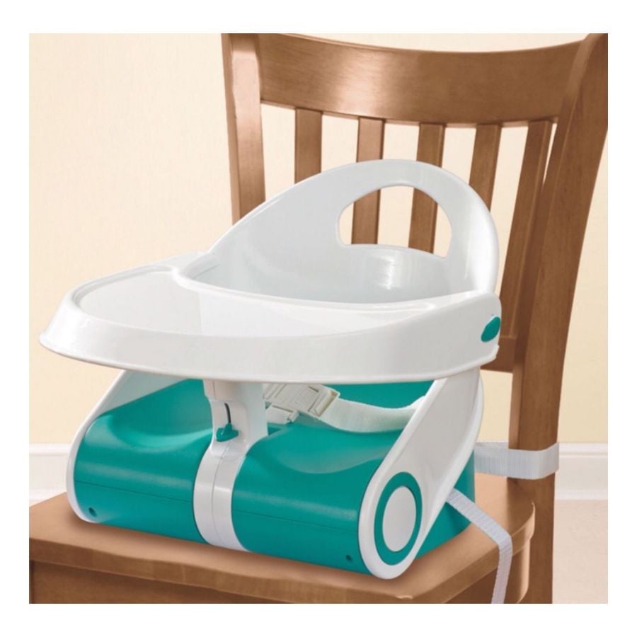 SILLA CLICK VENTAS BEBÉ COMER ALIMENTACIÓN PLEGABLE AZUL - 6